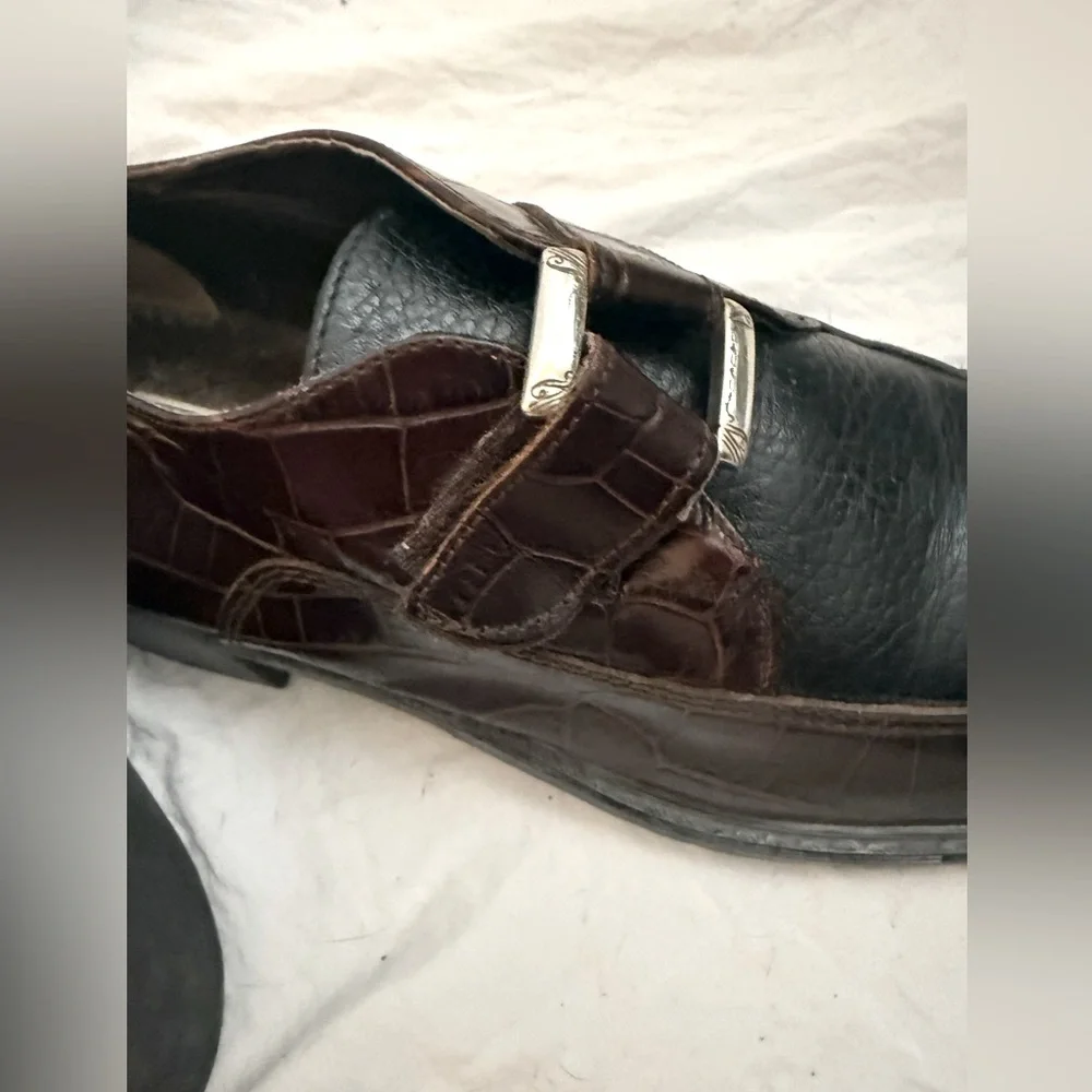 🔴 Brighton NWOT brown alligator design shoes - Picture 2 of 9